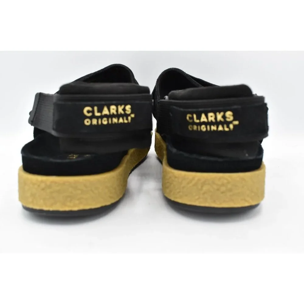 Clarks Mens Size 11.5 Overleigh Tor Black‎ Sandals Shoes